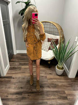 TIED TO YOU ACID WASH SHIRT DRESS