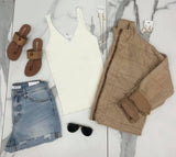 IVORY SWEATER TANK