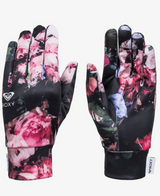 ROXY BLACK FLORAL SKI GLOVES