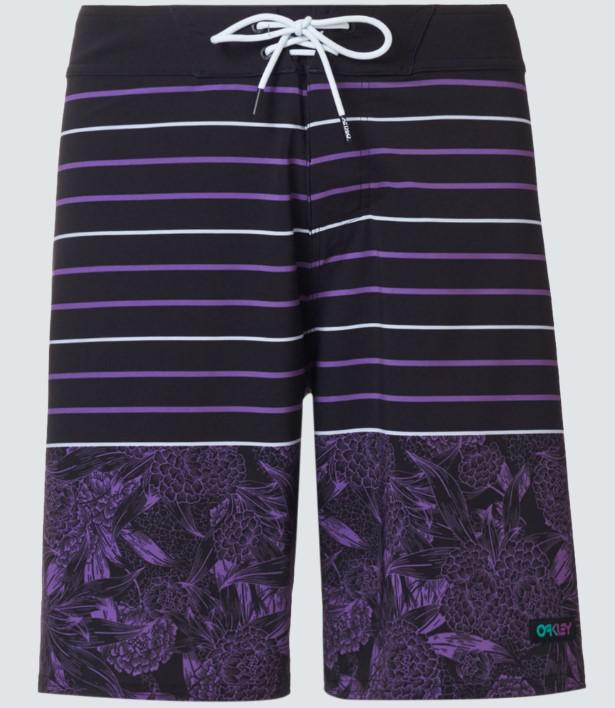 OAKLEY SPLIT FLORAL RC BOARDSHORTS BLACK/PURPLE