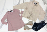 MAUVE THERMAL LONG SLEEVE TOP