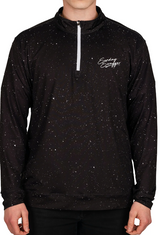 MENS SUNDAY SWAGGER BLACK SPLATTER QUARTERZIP