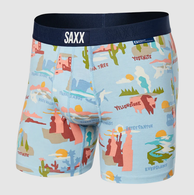 SAXX ULTRA SUPER SOFT NATIONAL PARK BOXER BRIEF