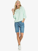 MINT ROXY CREW SWEATER