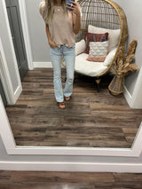 BLUSH DETAIL BLOUSE TOP