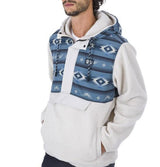 MENS HURLEY EVERGREEN BURRITO ANORAK QUARTER ZIP FLEECE