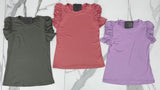 ROSE RUCHED SLEEVE TOP