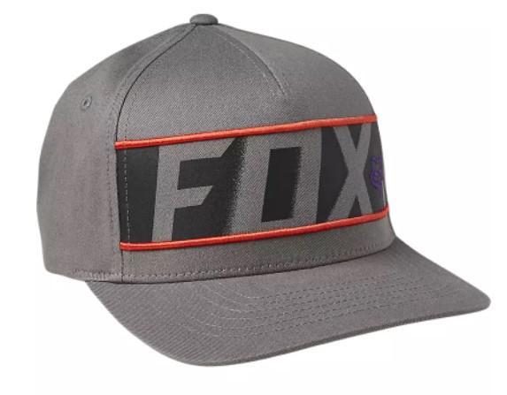 FOX RKANE GREY/RED/PURPLE FLEXFIT HAT