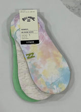 RAINBOW TIDE NO SHOW 3 PACK BILLABONG SOCKS