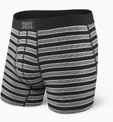 SAXX ULTRA BOXER BRIEF BLACK CREW STRIPE