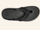 OLUKAI OHANA MEN'S FLIP FLOPS BLACK/SHADOW