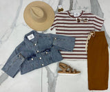 CAMEL DRAWSTRING SKIRT