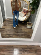 COCOA CAP SLEEVE TOP