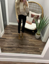 PRISCILLA COLOR BLOCK NEUTRAL SWEATER TOP