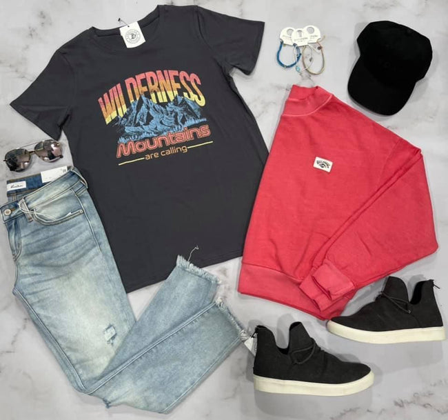 CHARCOAL WILDERNESS TEE