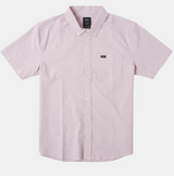 RVCA THAT'LL DO STRETCH SHORT SLEEVE SHIRT LAVENDER