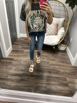 WASHED BLACK FREE SPIRIT GRAPHIC TEE