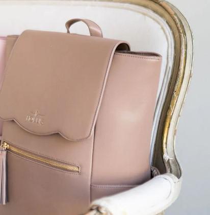 MOCHA FRILLY FULL SIZE BACKPACK