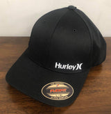 HURLEY CORP BLACK FLEXFIT L/XL HAT