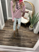 FOX BLUSH BOUNDARY PULLOVER FLEECE