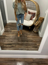 SAGE DITSY FLORAL BLOUSE