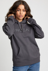 CHARCOAL RVCA RAISED SWEATSHIRT