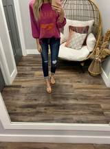 FUSCHIA MEET ME IN THE DESERT VINTAGE CREW