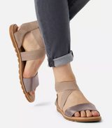 SOREL ELLA II SANDALS ASH BROWN