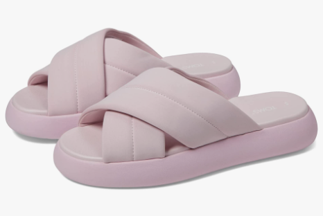 TOMS LIGHT LILAC ALPARGATA MALLOW CROSSOVER SANDALS