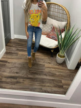 I FEEL LOVE LEOPARD BAND TEE