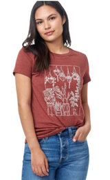 HEATHER RED PLANT CLUB TENTREE TEE