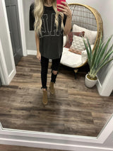 CHARCOAL PREMIUM CALI OVERSIZED TEE