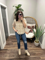 PROMISE ME FLORAL IVORY BLOUSE