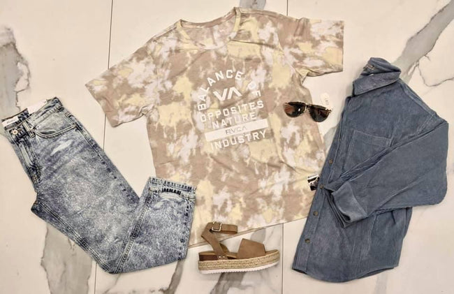 RVCA WASHED TEE