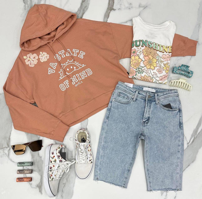 RVCA APRICOT VA STATE OF MIND HOODIE
