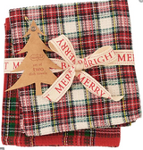 CHRISTMAS PLAID DISH TOWEL SET