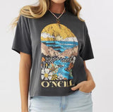 O'NEILL WASHED BLACK HIGH ROAD TEE