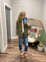 LEOPARD UTILITY JACKET