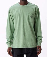 MENS OBEY JADE TIMELESS LONG SLEEVE POCKET TEE