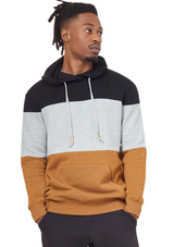 MENS TENTREE CAMEL COLORBLOCK HOODIE