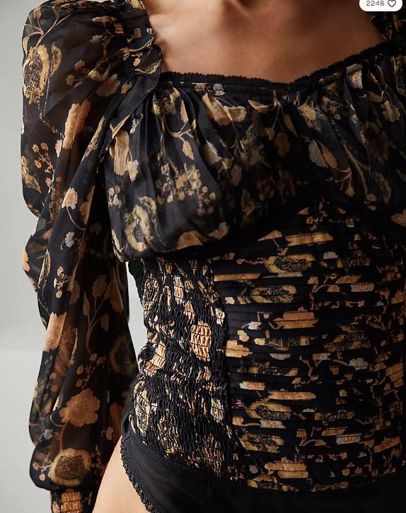 FREE PEOPLE BRUNCH DATE BODYSUIT
