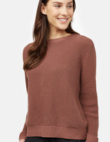 TENTREE MESA RED HIGHLINE KNIT SWEATER