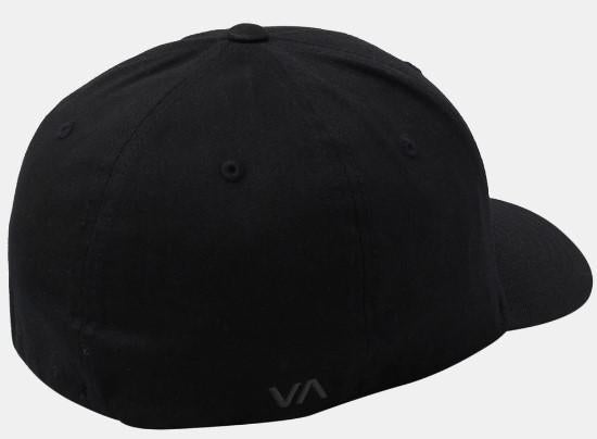 RVCA FLEXFIT HAT BLACK