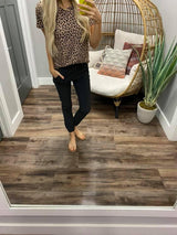 LEOPARD SHORT SLEEVE TEE