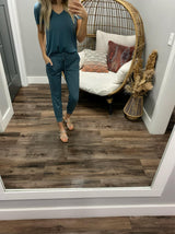 TEAL ON THE GO JOGGER PANT
