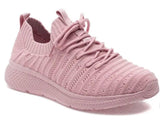 LIGHT PINK KNIT SNEAKER