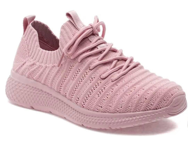 LIGHT PINK KNIT SNEAKER