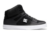 MEN'S DC PURE HIGH TOP SHOES BLACK/WHITE