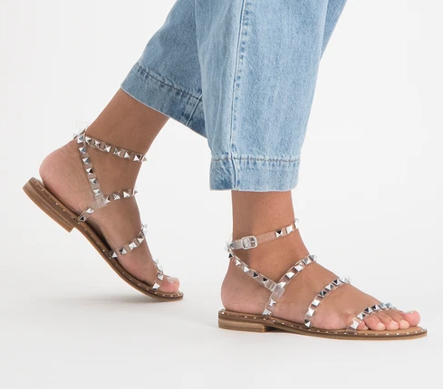 Steve madden travel clear discount sandals