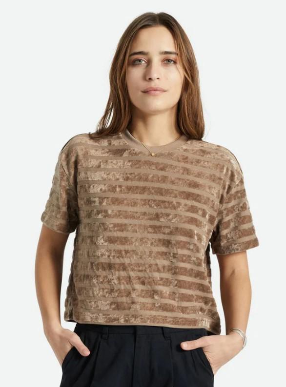 BRIXTON TWIG COLOMBIA VELOUR PANEL TOP